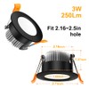 2 inch LED Recessed Lighting Dimmable Downlight, 3W(35W Equivalent), 3000K