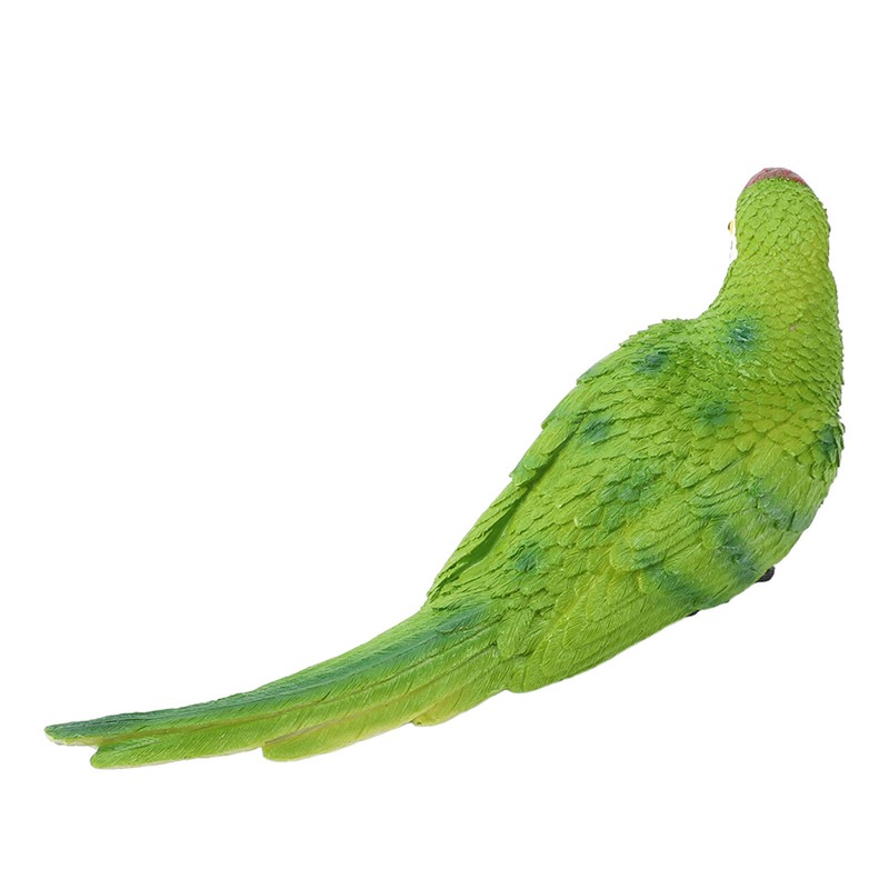 Parrot Figurine Simulation Vivid Innovative Wall Mounted Hand Painted Resin