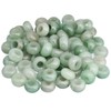 KYEYGWO Green Aventurine Large Hole Polished Stone Loose Beads for