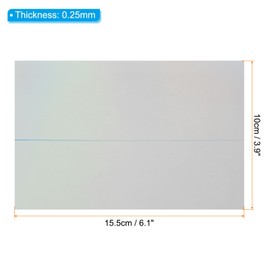 PATIKIL 7" Polarized Film Sheets, 4 Pack Adhesive Polarizer Linear Polarizing Filter 10x15.5cm for Screen Photography Lighting, 90 Degree