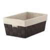 Whitmor Bolsa de Almacenamiento con agarradera, Tejida, Marrón, Small Shelf