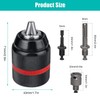 SDS Metal Keyless Chuck Adapter Hexagonal Span Width: 1.5-13 mm,
