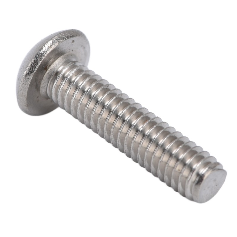 100Pcs Button Head Socket Caps Screws M4 Galvanized Steel for