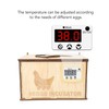 9 Egg Incubator Smart Pine Wood Efficient Thermostat Water Bed