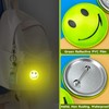 Reflective Smiley Pendant, Safety Reflector Pendant, Children's School Bag, Light