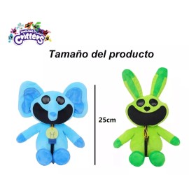 Peluches 2  PCS Peluche Bubba Bubbaphant.- The Smiling Critters Color Azul