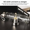 HINATAA Crystal Water Bottle, Removable Healing Natural Quartz Water Bottle,