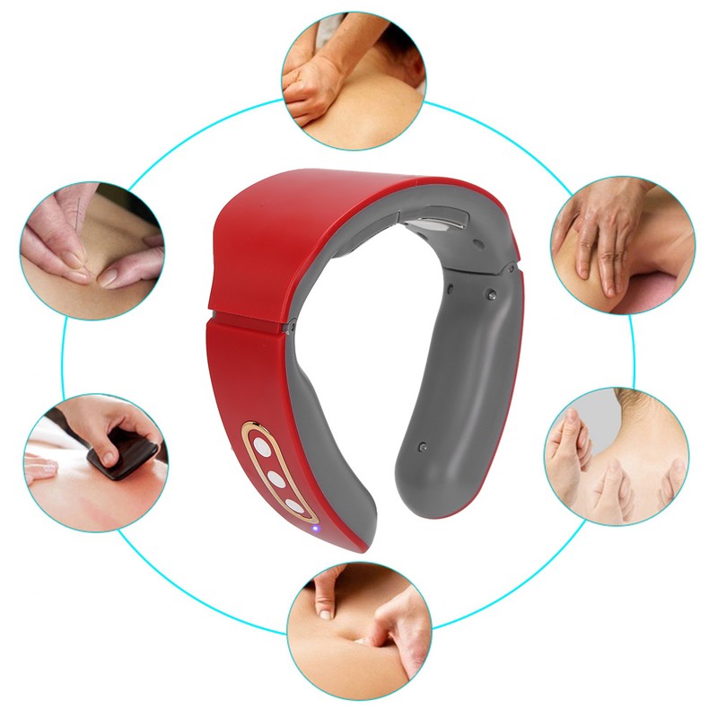 Wireless Neck Massager 9 Gears Adjustment Electric Cervical Vertebra Care