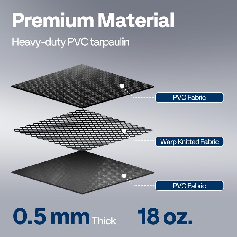 VIVOHOME Containment Mat (7'9" x 16') with Stay Put Corner,