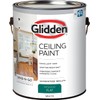 Glidden Interior Latex Ceiling Paint, White, Flat,1 gal