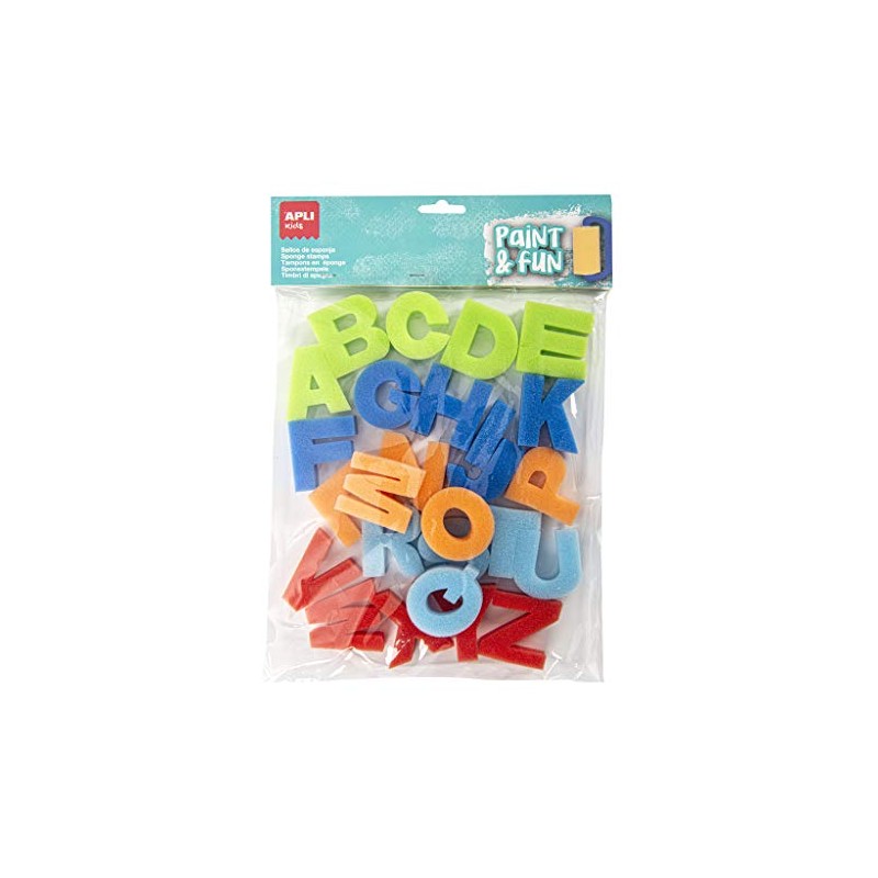 APLI Kids Stamps and Paint Sponge Stamps - ABC Unica