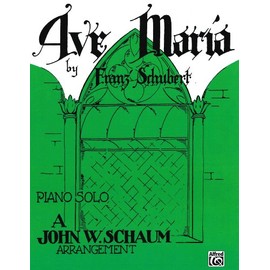 Ave Maria Sheet Piano By Franz Schubert / arr. John W. Schaum