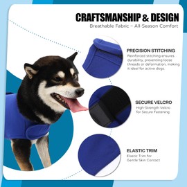 UUREED Dog Anxiety Vest Comfort Relief Coat, Dog Anxiety Calming Vest Wrap for Thunderstorm, Travel, Fireworks, Vet Visits, Separation Anxiety Relief for Dogs