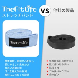 TheFitLife Training Tube, Muscle Training Tube, Rubber Tube, Resistance Band, Stretch Band, Fitness Band (Baby Blue/Blue/Navy Blue)