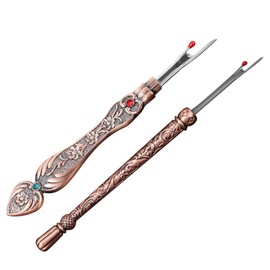 Vintage Seam Rippers, 2Pcs Zinc Alloy Stitch Removers Retro Stitch Remover Tools for Sewing,Crafting, DIY, Embroidery