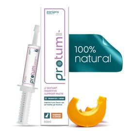 Zanipro Probiotic Paste for Dogs - 60ml Advanced Prebiotic Formula for Digestive Support - Tasty Pumpkin Flavour for Canine Gut Health - Aids Digestion, Diarrhea Recovery, and Wellness