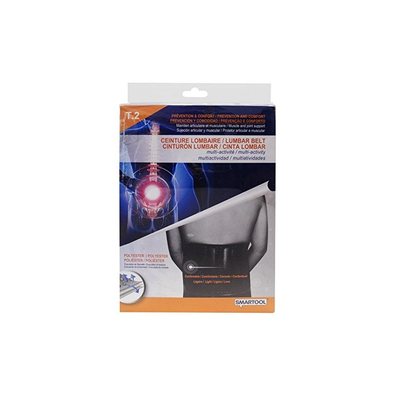 Smartool ceintlombt1 Rückenbandage, schwarz