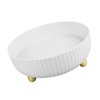 Rotatable Storage Tray Plastic Large Capacity Rotating Organizer Tray Desktop
