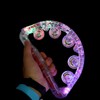 Pack of 2 Tambourine LED Hand Percussion Half Moon Tambourine