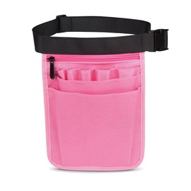 Nurse Belt Bag, Nursing Organiser for Women and Men, Care Accessories, Durable, Multifunctional Storage Bag, Practical Belt Bag for with Adjustable Belt, pink, simple