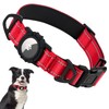 Taglory Collar Reflectante Airtag para Perros con Soporte Airtag, Anillas