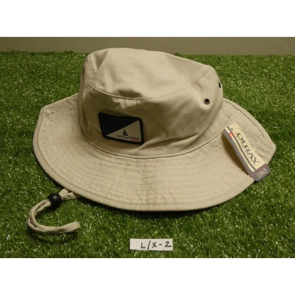 OURAY Metal Eyelit Bucket Sun Golf Hat C.C. Logo Cream