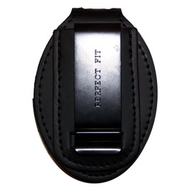 Perfect Fit FBI Belt Clip Badge Holder with Pocket and Chain (Cutout PF39)…