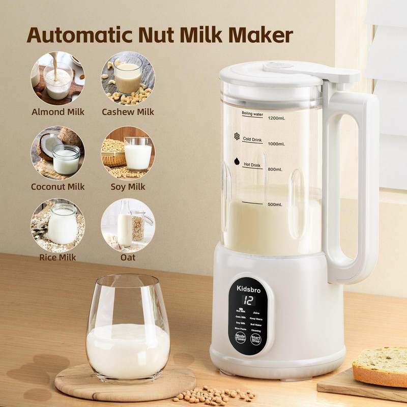 8 in 1 Automatic Nut Milk Maker, Almond Milk Maker,40oz