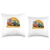 Back to School Tractor Farm Boys Throw Pillow