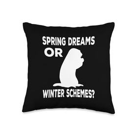 Ground hog day my favorite Holiday Happy groundhog day Throw Pillow