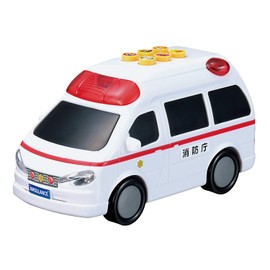 Maruka 190479 Talking Shiny Ambulance Toy, Car, For Ages 3 and Up