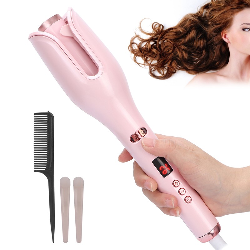 Automatic Rotating Barrel Hair Curler Rose Shape Portable Curling Iron