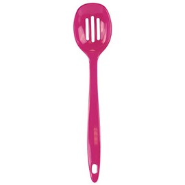 Reston Lloyd Melamine Slotted Spoon Kitchen Utensil, Premium Quality Utensil with Heat Resistant Ergonomic Handle, Durable BPA-Free Plastic, 11.5 inch long, One Piece,