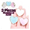3 Anillos Pegamento Extensión De Pestañas Resina Full