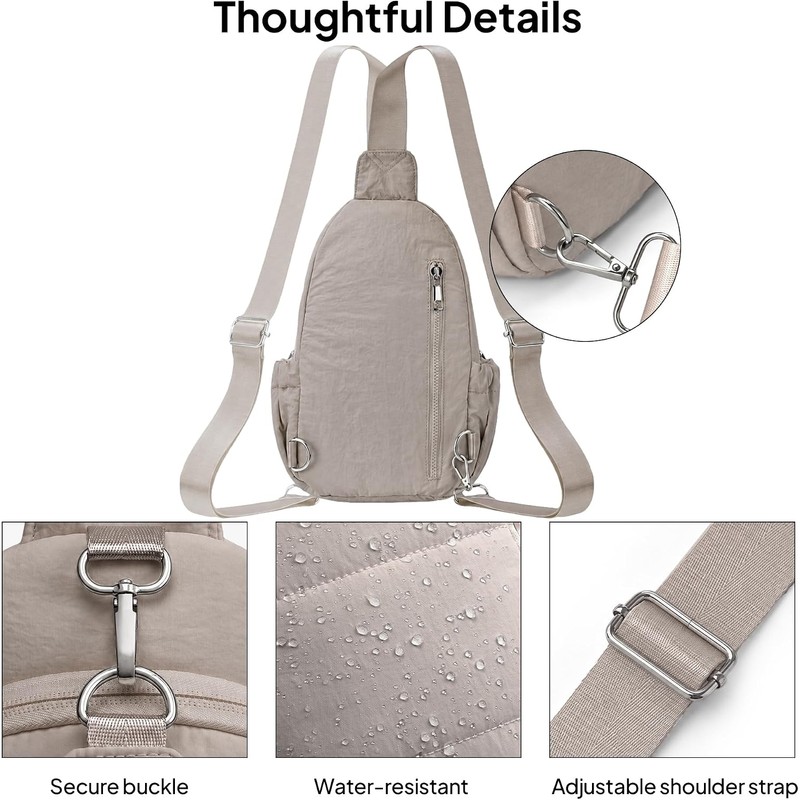 TOPEAST - Bolsos cruzados antirrobo para mujer, bolso pequeño para