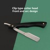 Beard Blade Holder Stainless Steel Foldable Manual Barber Straight Edge