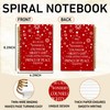TWRVI Christian Christmas Spiral Notebook, Red Christmas Bible Verse Tree