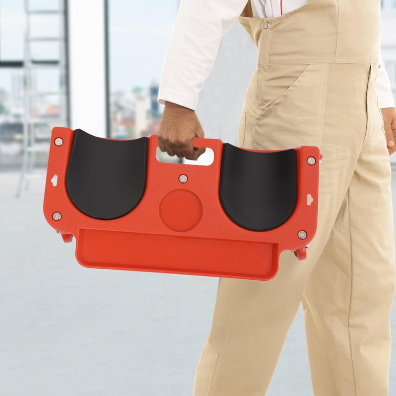 Rolling Knee Pad Creeper with Sponge Cushion - Movable Knee