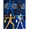 Sulliwayu 4PCS Assembled Titan T13 Action Figures Set Lucky Dummy