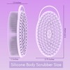 Avilana Avilana Silicone Body Scrubber ?ual-Sided Exfoliator for Men &