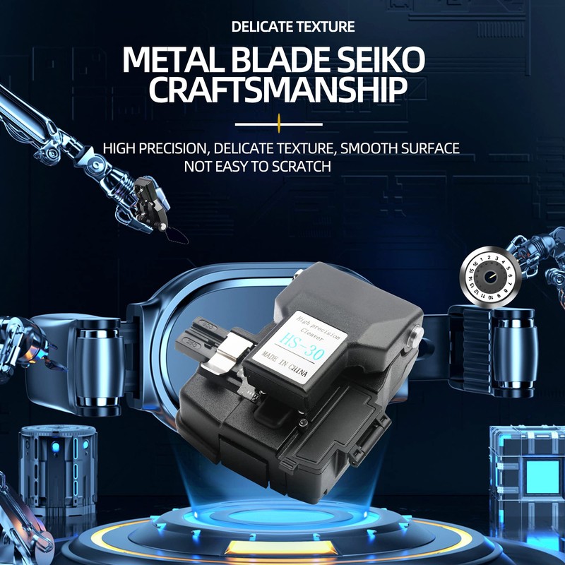 New High Precision HS-30 with Scrap box Optical Fiber Cleaver