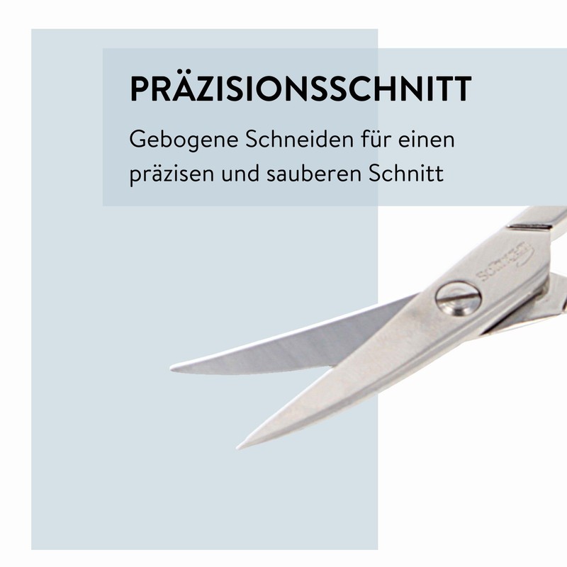 PARSA Beauty Nail Scissors with Curved Cutting Edges Stainless Steel