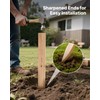 VEVOR Wooden Garden Stakes, 25 Pcs 36 x 0.5 x1.5