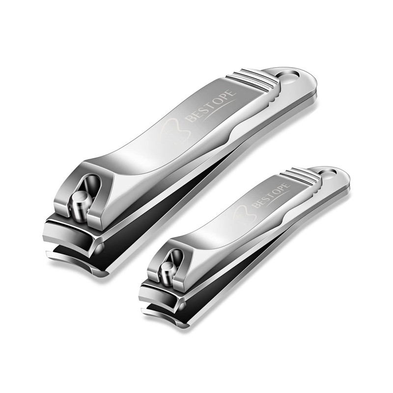BESTOPE Set of 2 Nail Clippers - Stainless Steel High