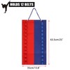 JUXYES Wall Hanging Martial Arts Belts Organizer for 12 Belts,