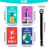 TamBee Luggage Tags 4pcs Suitcases Luggage Tags Labels Travel Suitcase