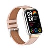 HOPMC Mi Band 8 Pro Fashion Metal Leather Bracelet Replacement