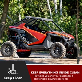 UTV Rear Windshield Soft Net,SUNPIE Rear Window Net Mesh Sun UV Blocker Compatible with 2020-2025 Polaris RZR Pro XP/Premium/Ultimate / 4 2022 Polaris RZR PRO R, RZR Accessories