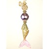Pink and Gold Mermaid Tail with Rhinestone Ceiling Fan Pull