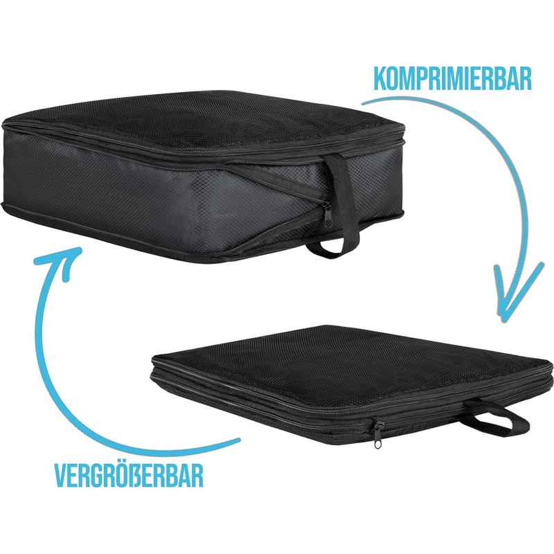 normani Clothes Bag Set of 4 with Compression Packing Cubes
